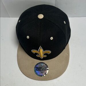 New Orleans Saints Two-Tone Snapback Hat - Black and Tan